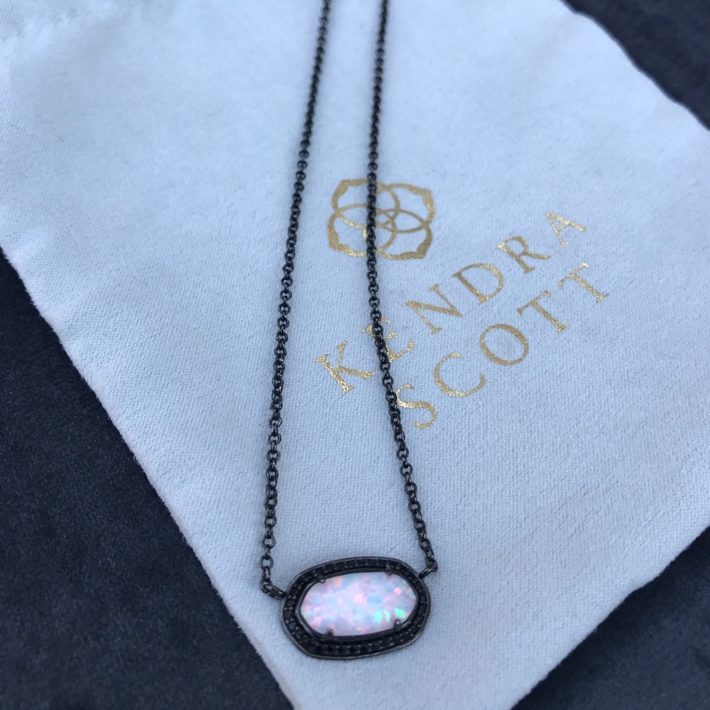 Gunmetal and White Opal Eloise